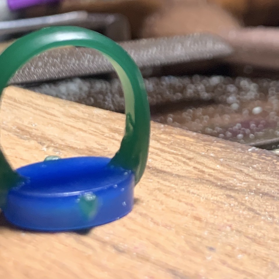 今日の作業：指輪の原型製作の続き