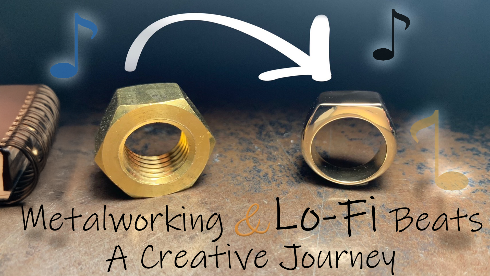 【ナットがリングに生まれ変わる】彫金作業音と癒しの音楽